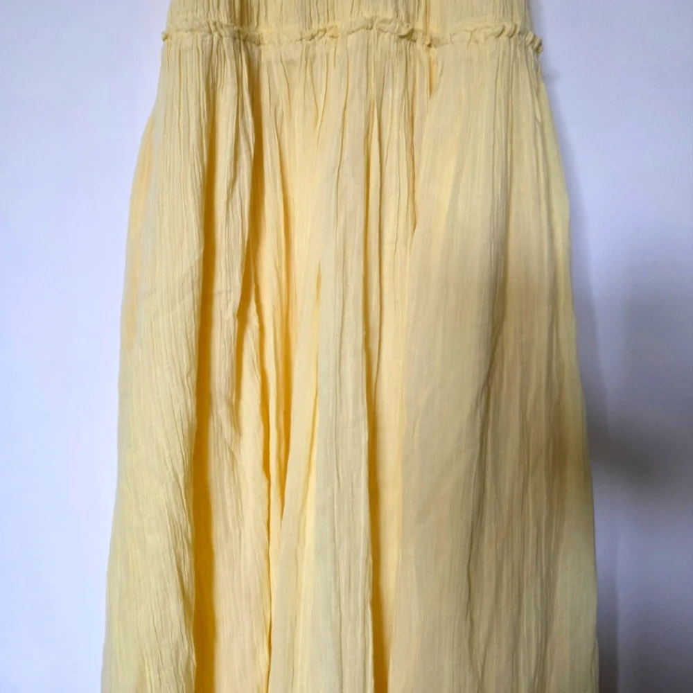 Free People Feeling Bonita Cotton Midi Dress Yellow Size XS NWT - Picture 3 of 11